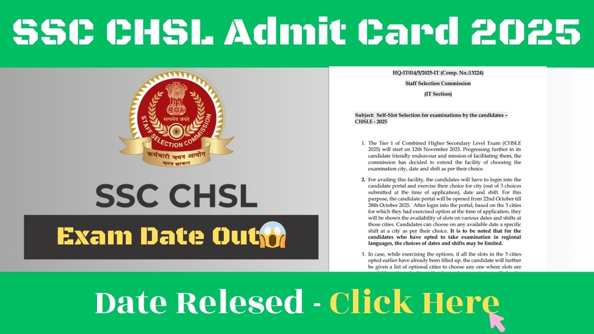 SSC CHSL Exam Date